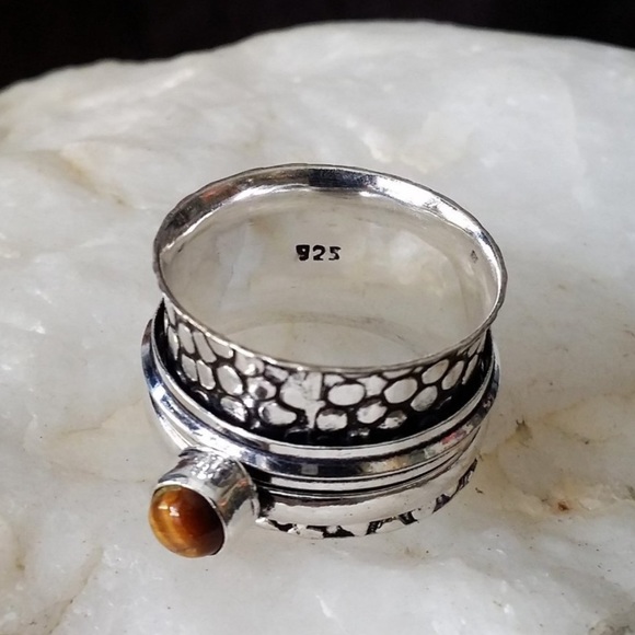 NWOT Artisan Tiger Eye Sterling Silver Ring - Picture 15 of 15